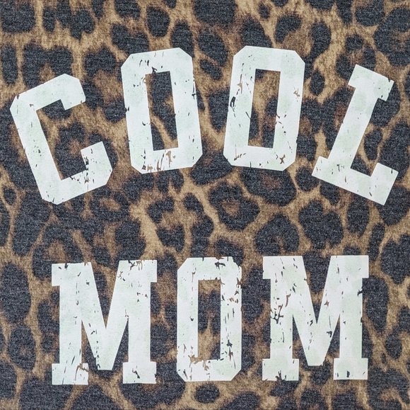 Sweetees Leopard "Cool Mom" Tee Shirt - Picture 1 of 11